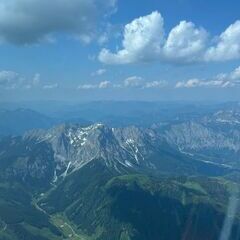 Flugwegposition um 13:07:36: Aufgenommen in der Nähe von Eisenerz, Österreich in 2710 Meter